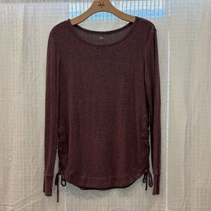 SO Women's Deep Burgundy Long Sleeve Tee